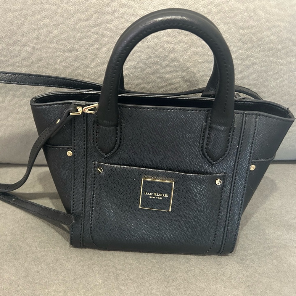 Isaac Mizrahi Valerie Black Convertible Handbag